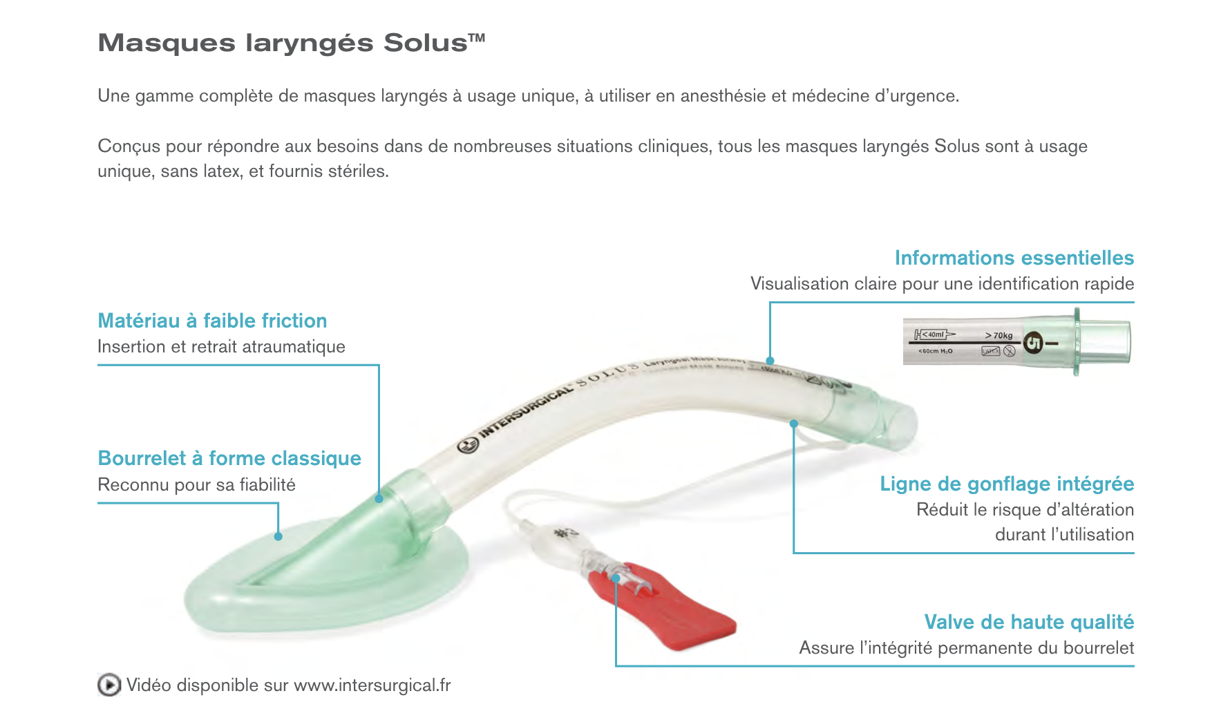 Masques laryngés Solus™ 